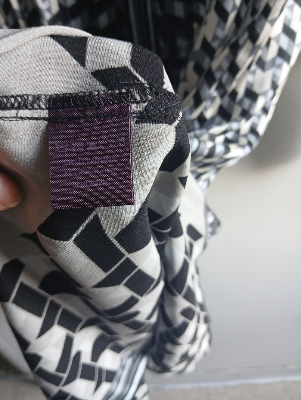 Hale Bob Black and White Geometric Button-Up Tunic - Picture 3 of 7